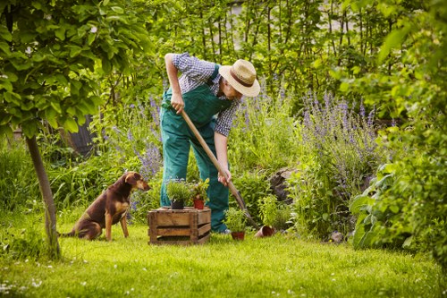 Gardening Services Morden team arriving with equipment and insurance paperwork